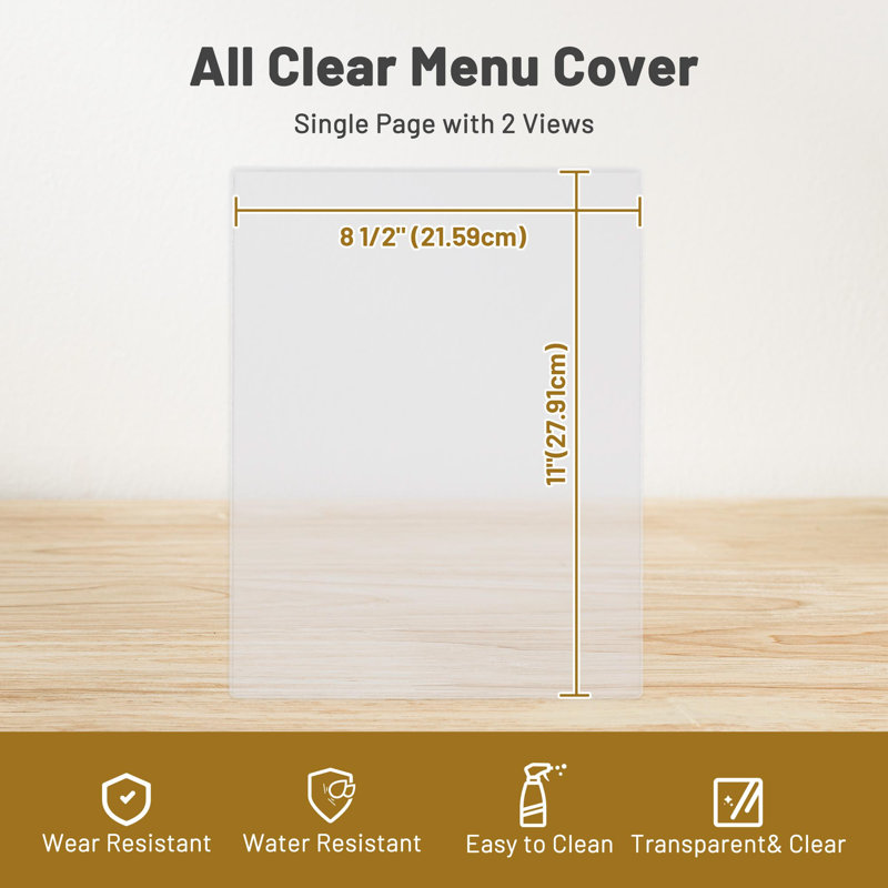 WeChef menu housse simple page 2 View All, H 0,04 po x l 11 po x P 8,5 po