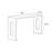 Chinese style modern simple black console table
