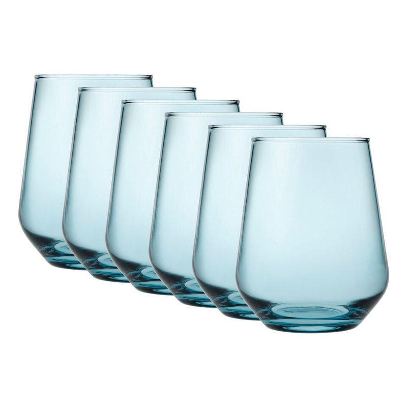 Shamay 14.37ml Drinking Glass Set, Blue