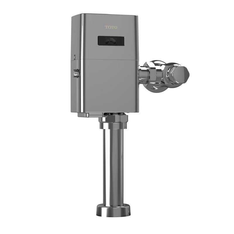 TOTO® ECOPOWER® Touchless 1.28 GPF Toilet Flushometer Valve and 12 Inch Vacuum Breaker Set, Polished Chrome