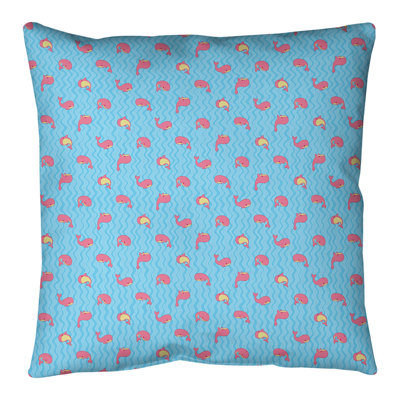 Coussin décoratif et insert Whales