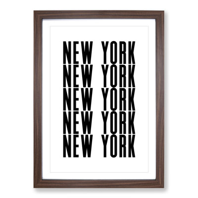New York New York - Picture Frame Typography