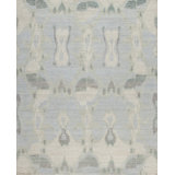 Jazz Hand Knotted Wool Area Rug in Baby Blue