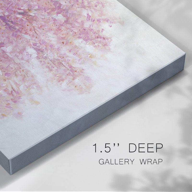 Toile tendue rose I-Gallery, H 12 po x l 18 po