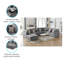 Canapé modulaire réversible en tissu gris Dinmont Latitude Run® avec console USB et repose-pieds