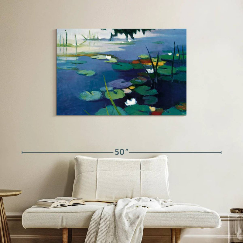Harnek Enchanting Water Lilies, 26" H x 39" W