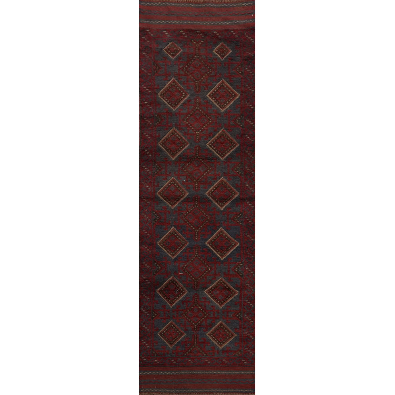 One-of-a-Kind 7' 11'' X 1' 11'' Runner Wool Area Rug Red