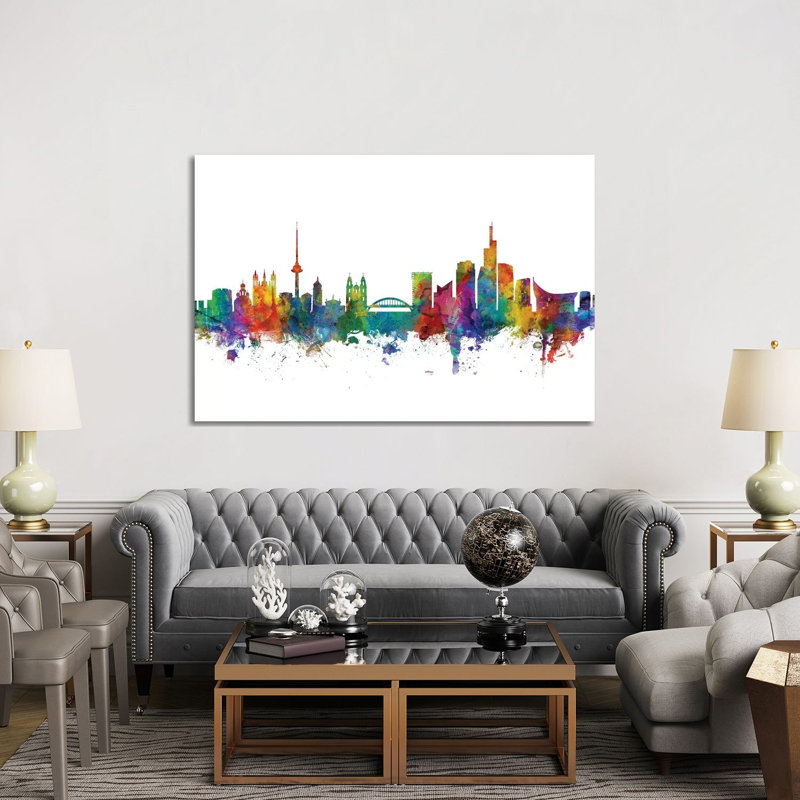 Vilnius, Lithuania Skyline by Michael Tompsett - Wrapped Canvas Gallery-Wrapped Canvas Giclée, 152.5 cm H x 101.5 cm W