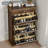 Nut-Brown Solid wood Shoe Storage