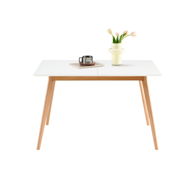 Talmadge Extendable Beech Solid Wood Base Dining Table