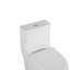 Toilette allongée en céramique, 1,1 / 1,6, blanche, confortable, siège à fermeture en douceur, et blanc allongé T036wt, hauteur confortable,