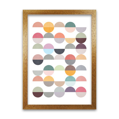 Scandinavian Colourful Circle Art Original - Print