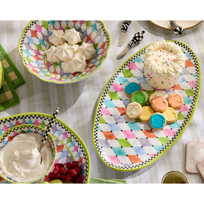 Palm Springs Melamine Oval Platter