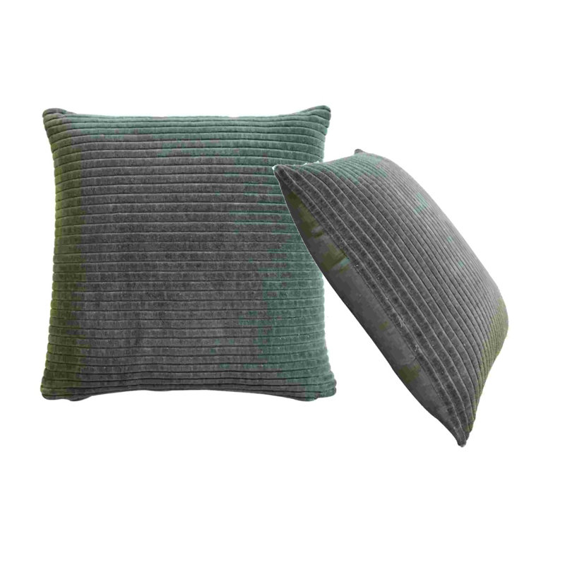 Ingvald Striped Square Cushion, Green