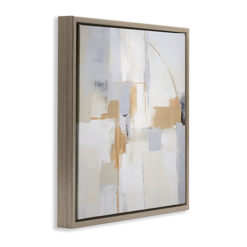 Cadre flottant subtil et visionnaire, design par Irena Orlov, H 25 po x l 25 po, Cadre flottant orme Montalcino