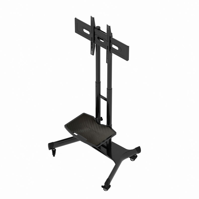 Meuble télé universel pivotant pour téléviseur de 32 à 80 pouces, support de table de table réglable en hauteur avec inclinaison, VESA maximum 600 x 400 mm