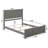 Amear Solid Wood Foundation Bed with Matching Footboard-134548203-134548192