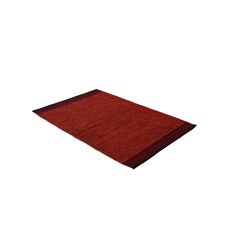 Kilim Mia Hand Woven Flatweave Cotton Red Rug, Rectangle 120 x 170cm