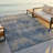 Hause Abstract Indigo Blue Indoor Outdoor Area Rug-1254085941