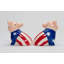 Ensemble de salière et poivrière Patriotic Pig