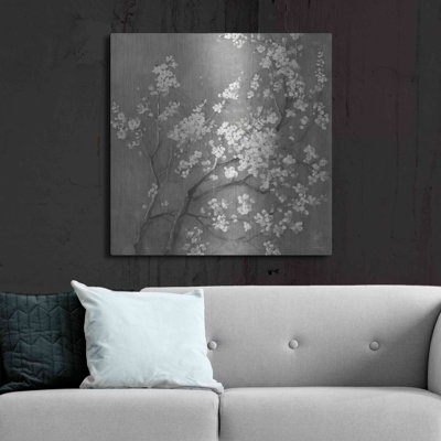 «White Cherry Blossom I On Grey» par Danhui Nai
