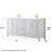 Daria 72'' Double Bathroom Vanity with Carrara Marble Top with Mirror-108910119-108910141-108910117