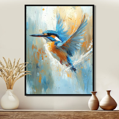Kingfisher By The River - Bird Wall Art