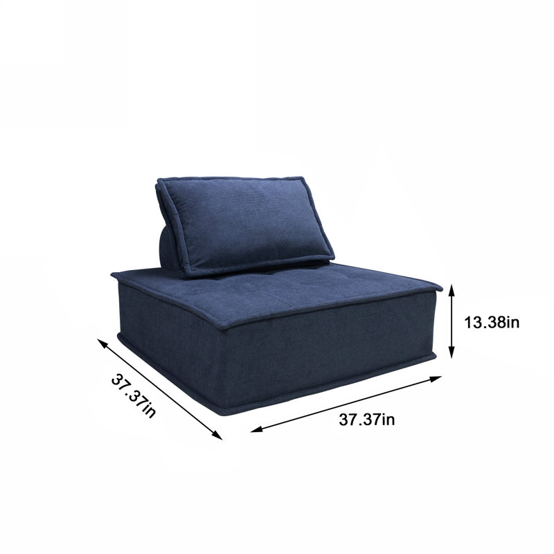 Canapé modulaire bleu