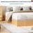 Wood Platform Bed w/ Sturdy Wooden Slats, Floor-Standing Bed Frame, Modern Minimalist Design Space-Saving Bed Frame, No Box Spring Needed-1476152194