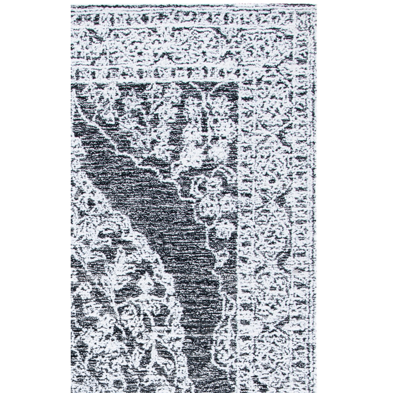 Tapis Metro 159 ivoire / noir, Tapis de couloir 2 pi 3 po x 9 pi