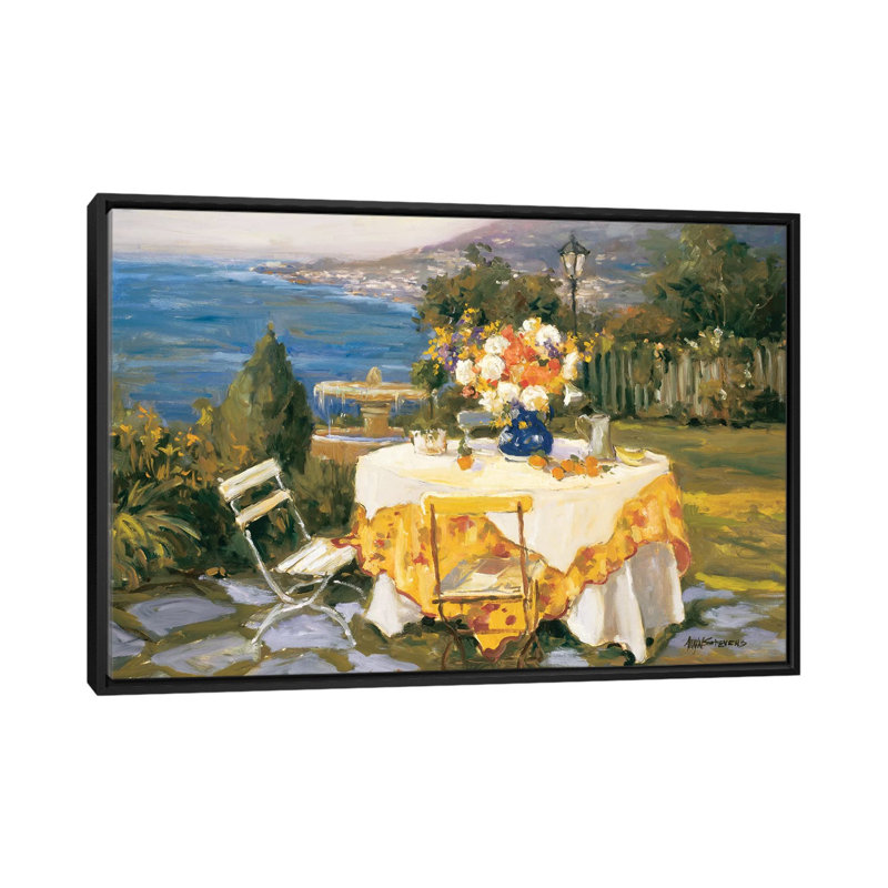 «Morning Light», reproduction sur toile, H 18 po x l 26 po x P 1,5 po, Toile avec cadre noir, Pas de tapis