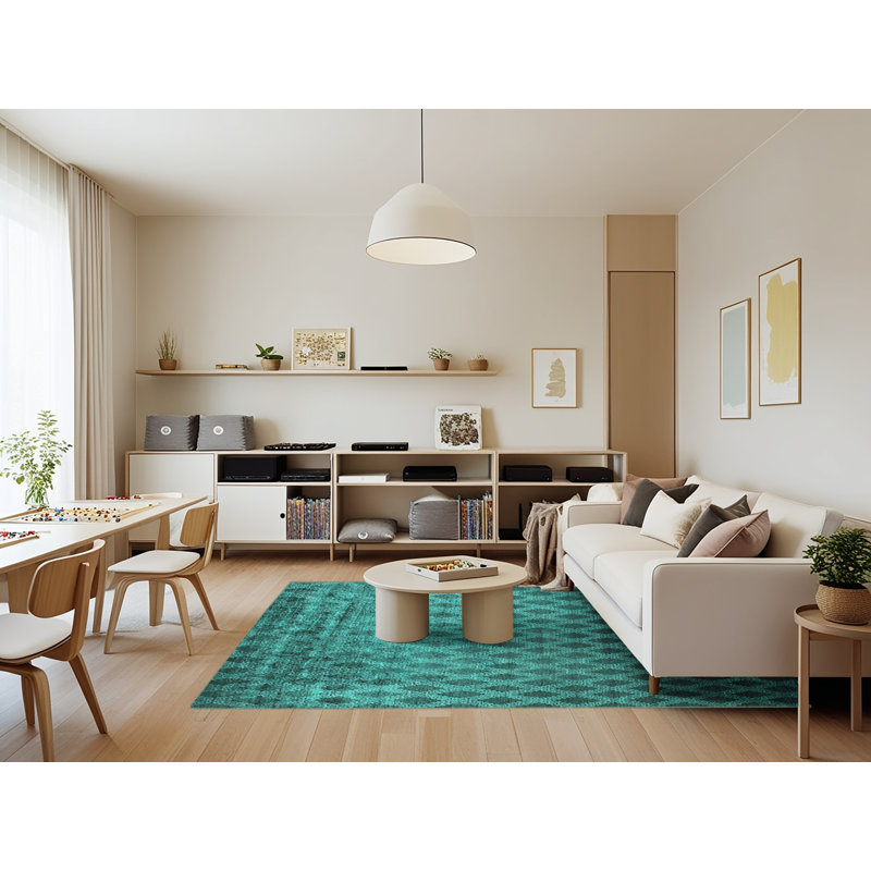 Jaterria Performance Geometric Indoor Rug, Rectangle 7' x 9'