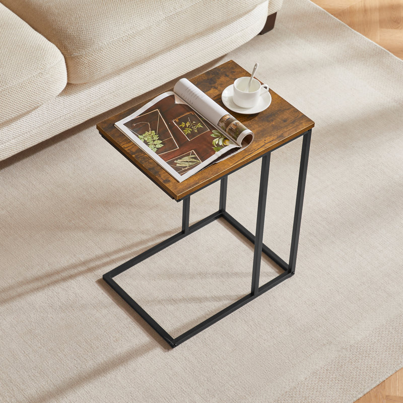 Side Table, Versatile Contemporary Living Room Home Furniture, Dark Wood