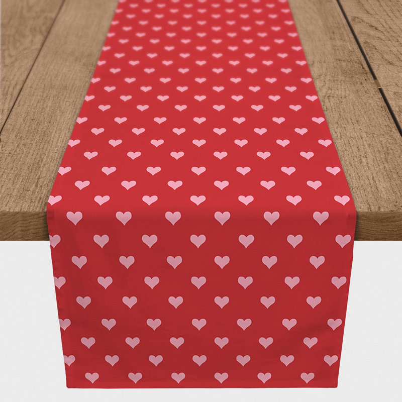 Dartmore Geometric Valentine's Day Table Runner, 16" W x 72" L, Geometric 1