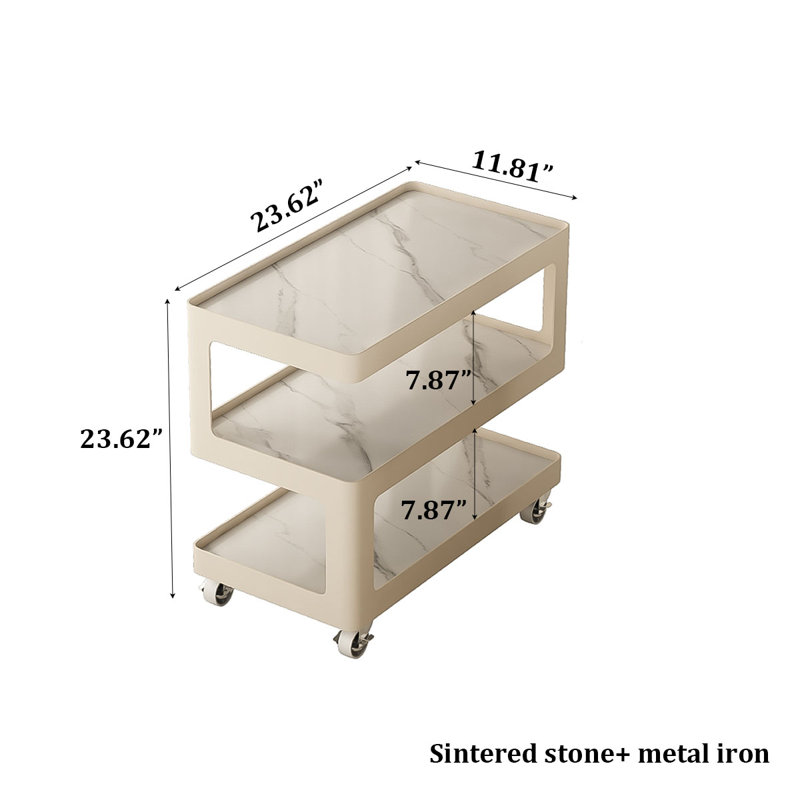 Table de chevet coffre Stone Move, H 23,62 po x l 23,62 po x P 11,81 po