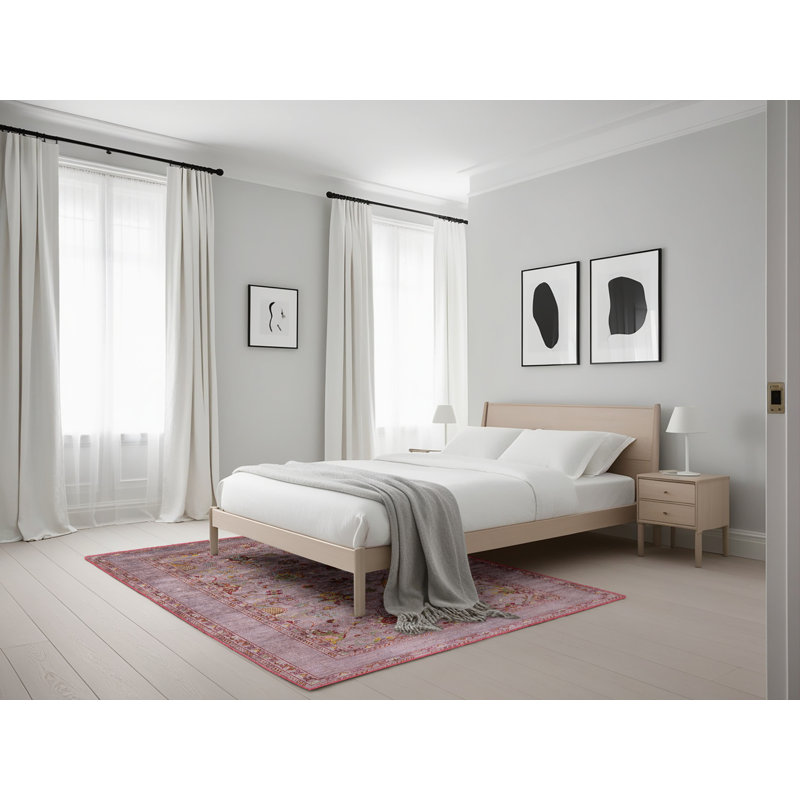 Tapis brun à motif oriental, Rectangle 5 pi x 7 pi