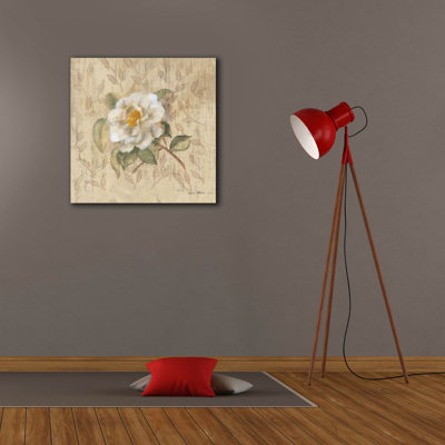 «White Floral 1» par Cheri Blum, art mural sur toile