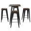 Solid Wood Top Dining Table-171185387