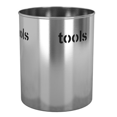 Stainless Steel Round Utensil Crock