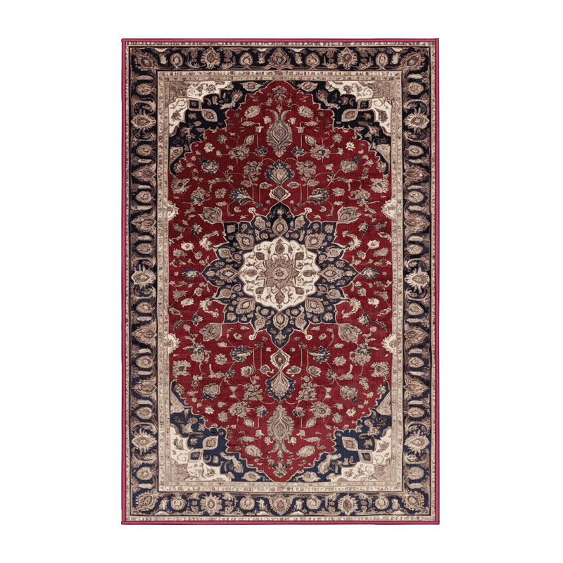 Tapis brun lavable à la machine, Rectangle 4pi x 6 pi