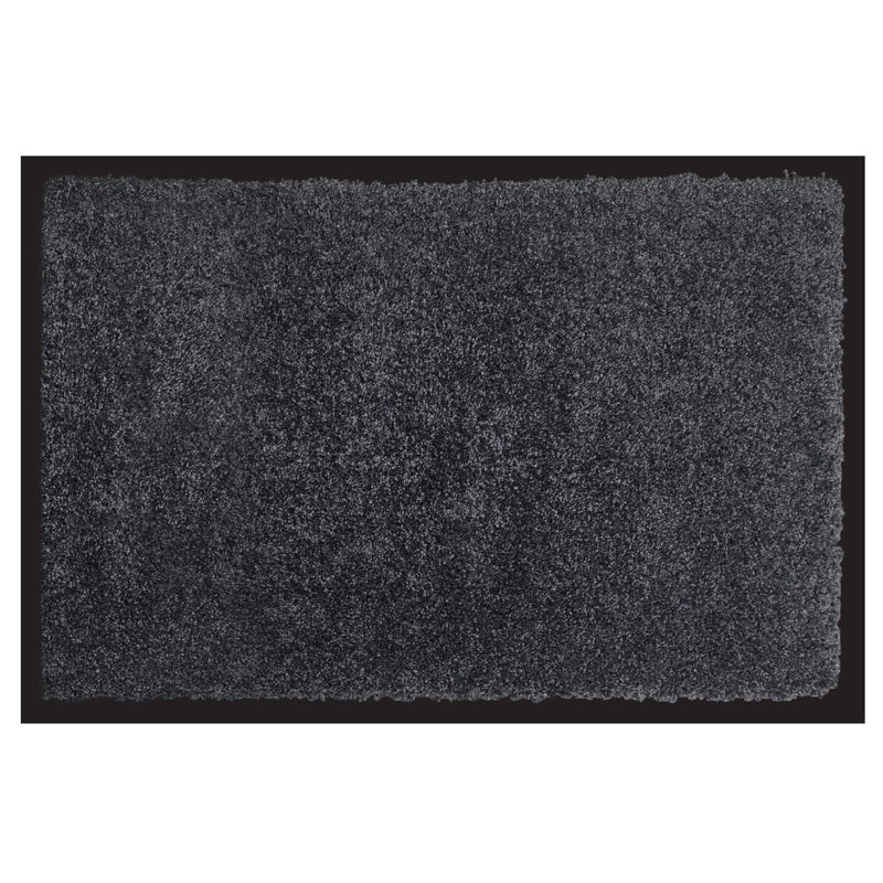 Denine Non-Slip Indoor Doormat, Anthracite, 50cm W x 80cm L