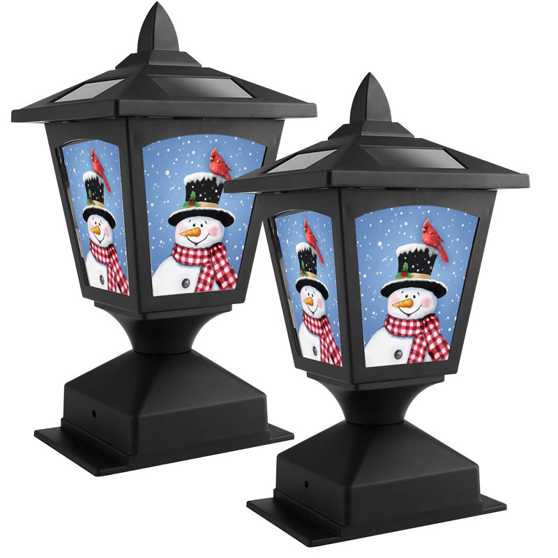 Lampadaire solaire pour l'extérieur, lampadaire solaire pour poteaux de clôture en bois