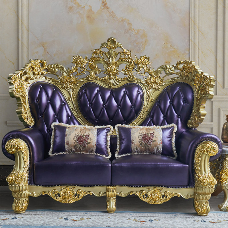 Causeuse en cuir véritable European Luxury
