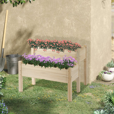 Wood Raised Garden Bed