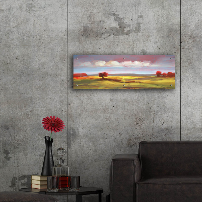  «Landscape 105» par DAG, Inc, art mural en verre acrylique, 36 po x 12 po, H 12 po x l 36 po