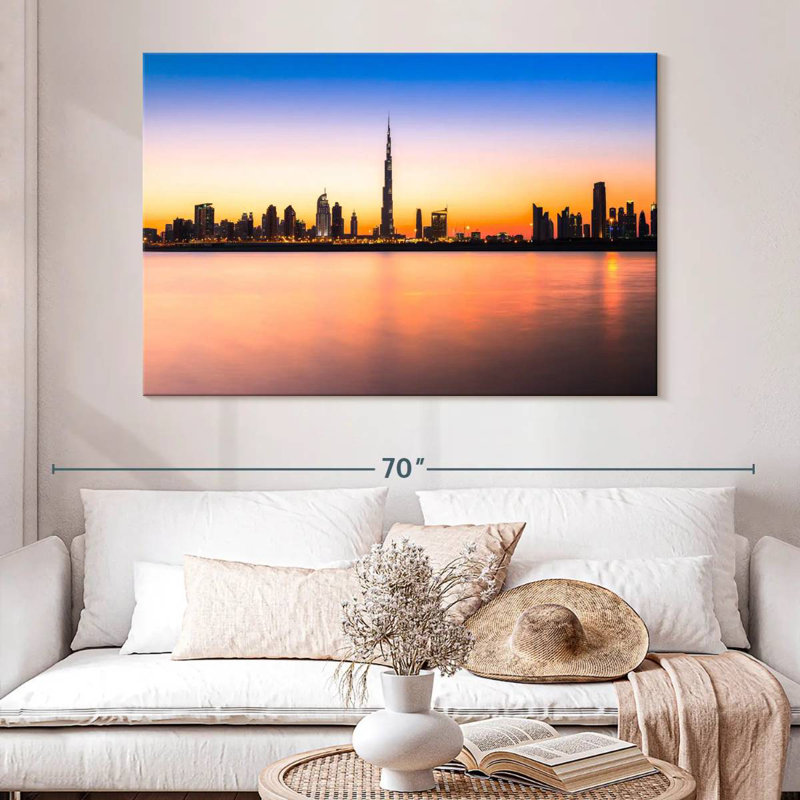 Sireci Dubai UAE Skyline, 34" H x 51" W