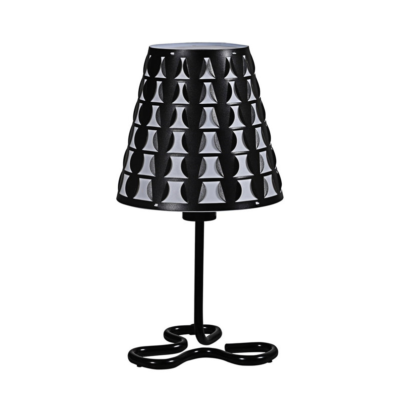Lampe de table géométrique en métal