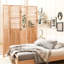 Paravent en bois massif l 55,2 po x H 65 po avec 4 panneaux, aspect naturel, charnières en métal pour un pliage rapide, rehausse la cloison décorative 4 pièces, H 65 po, finition, simplicité et manipulation, décoration intérieure