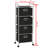 Rebrilliant Shelving Unit With 4 Storage Boxes Steel And Non-Woven Fabric