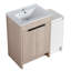 Meuble-lavabo de salle de bain 36 po avec porte et meuble-lavabo de 36 po de style contemporain en céramique et rangement